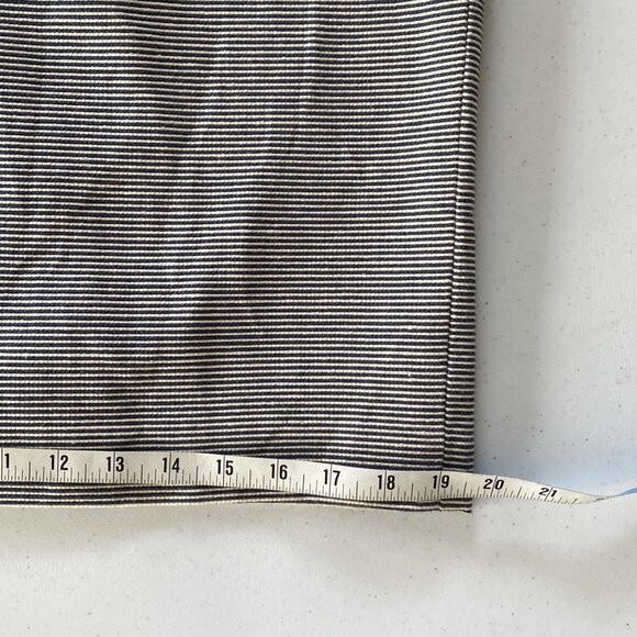 Talbots Pin Striped Lined Pencil Skirt Cotton Blend Office Careerwear Neutral - Picture 7 of 10